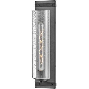 Sawyer LED 6 inch Aged Zinc with Distressed Black Vanity Light Wall Light