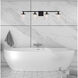 Phineas 4 Light 36 inch Black Bath Sconce Wall Light