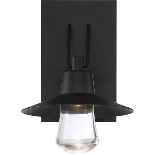 Suspense LED 11 inch Black Outdoor Wall Light in 11in.