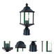 Charleston 1 Light 16 inch Antique Bronze Exterior Post Lantern in Beveled
