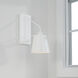 Alden 1 Light 6.75 inch Matte White Sconce Wall Light