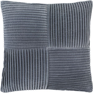 Conrad 22 X 22 inch Slate Blue/Grey/Nickel/Ink/Slate/Pewter Accent Pillow