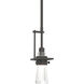 Erlenmeyer 1 Light 3.3 inch Natural Iron Mini Pendant Ceiling Light, Small
