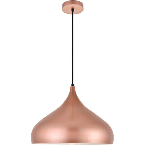 Circa 1 Light 16.5 inch Honey Gold Pendant Ceiling Light