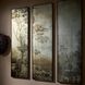 Pastorale Bronze and Screen-Printed Landscape Wall Plaques, Set of 3