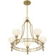 Allston 5 Light 30 inch Warm Brass Chandelier Ceiling Light