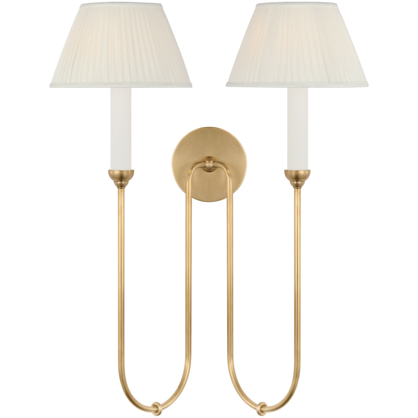 Amber Lewis Ingela LED 19.5 inch Hand-Rubbed Antique Brass Double Sconce Wall Light