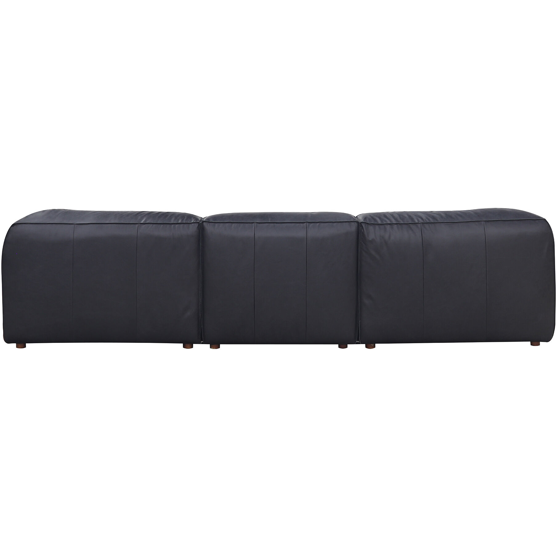 Form Vantage Black Leather Modular Sectional, Dream