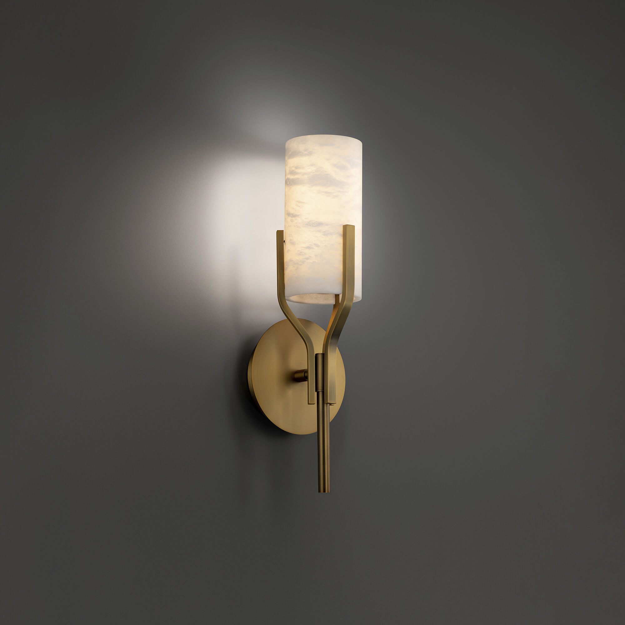 Firenze Wall Sconce Wall Light in Aged Brass