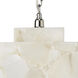 Borealis 1 Light 9 inch Alabaster Pendant Ceiling Light, Cube