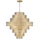 Dealey 25 Light 44.75 inch Heirloom Brass Chandelier Ceiling Light