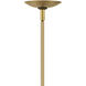 Warby 1 Light 13.5 inch Heritage Brass Indoor Chandelier Ceiling Light in Clear