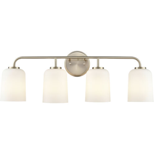Laphia 4 Light 28 inch Modern Gold Bathroom Vanity Light Wall Light