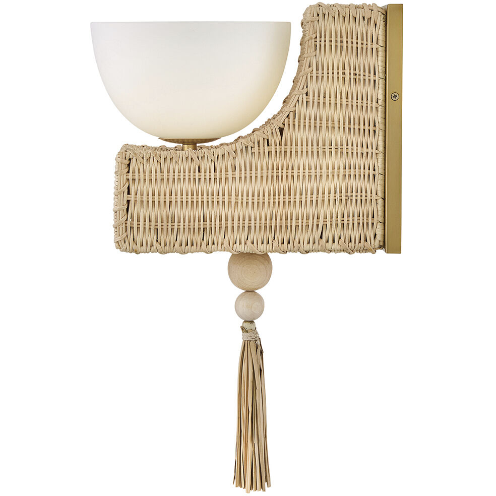 Lisa McDennon Thalia 1 Light 7.5 inch Lacquered Brass Sconce Wall Light