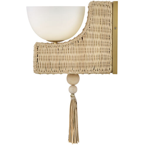 Lisa McDennon Thalia 1 Light 7.5 inch Lacquered Brass Sconce Wall Light