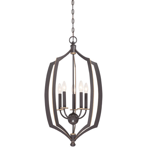 Middletown 5 Light 17 inch Downton Bronze/Gold Pendant Ceiling Light