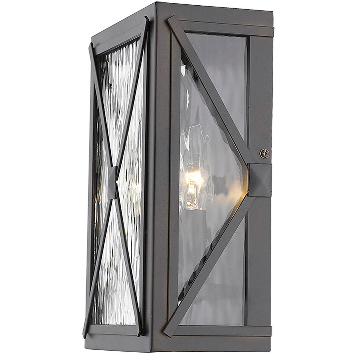Brooklyn 2 Light 11 inch Oil-Rubbed Bronze Exterior Wall Mount