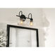 Laney 3 Light 8.1 inch Black Vanity Light Wall Light