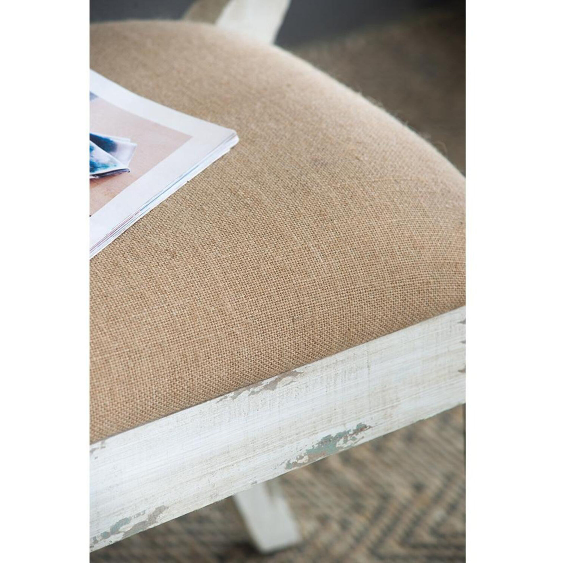 Anita White/Beige Bench