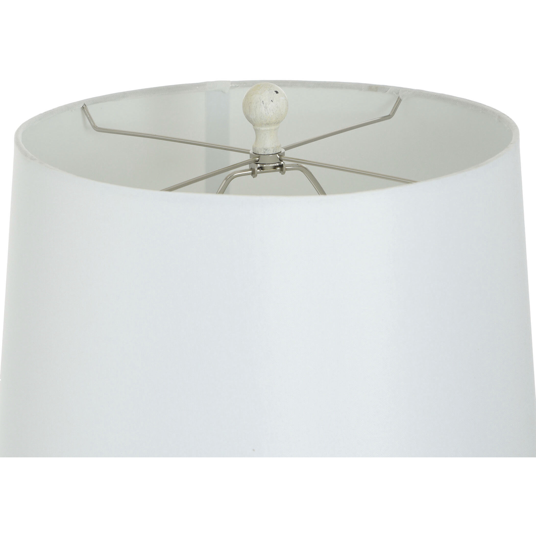 Conical 31.5 inch 150.00 watt White Washed Table Lamp Portable Light