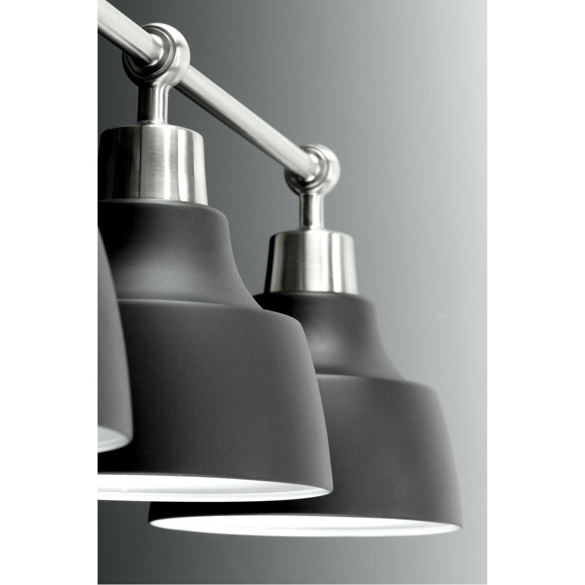 Bramlett 4 Light 33 inch Brushed Nickel Bath Vanity Wall Light