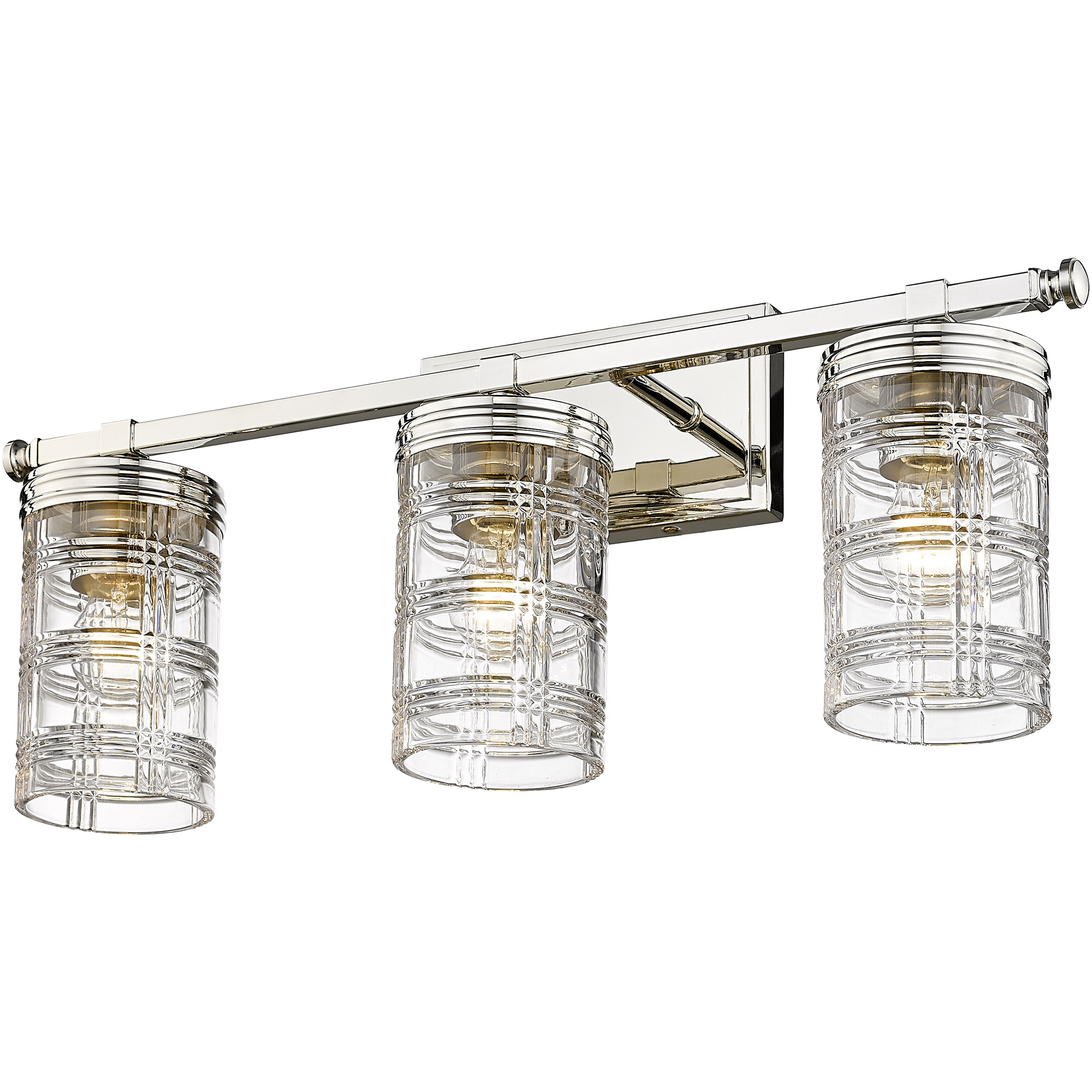 Archer 3 Light 25 inch Polished Nickel Vanity Wall Light