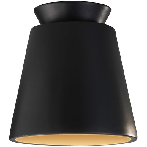 Radiance Collection LED 7.5 inch Carbon Matte Black/Champagne Gold Flush-Mount Ceiling Light