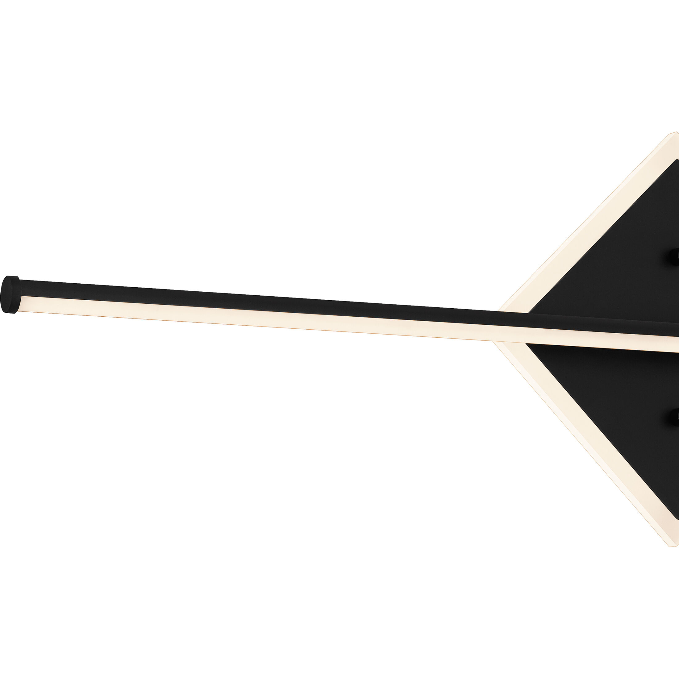 Parcelle LED 32 inch Matte Black Bath Light Wall Light