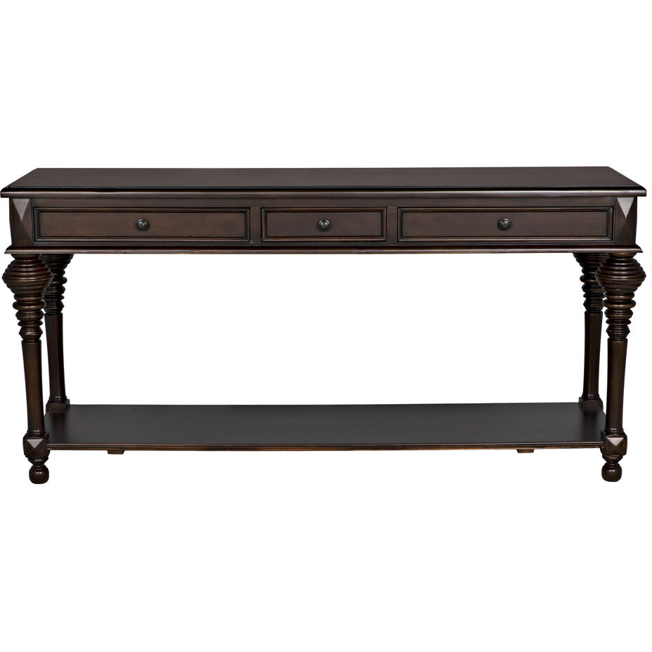 Colonial 72 X 20 inch Distressed Brown Sofa Table, Large