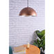 Circa 1 Light 15.5 inch Honey Gold Pendant Ceiling Light