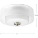 Invite 2 Light 12 inch Brushed Nickel Flush Mount Ceiling Light