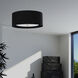Helena 4 Light 22 inch Polished Chrome with Black-White Pendant Ceiling Light in Black and White