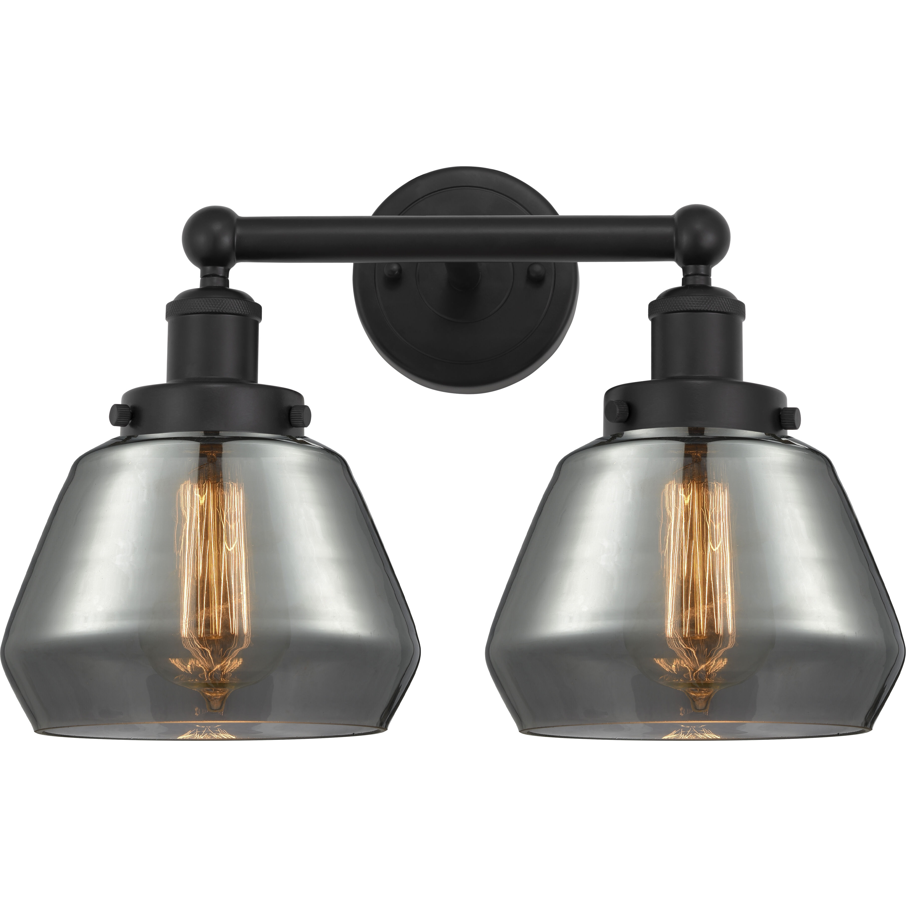 Matte black 2 light vanity light online