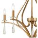Katania 5 Light 27 inch Antique Gold Chandelier Ceiling Light