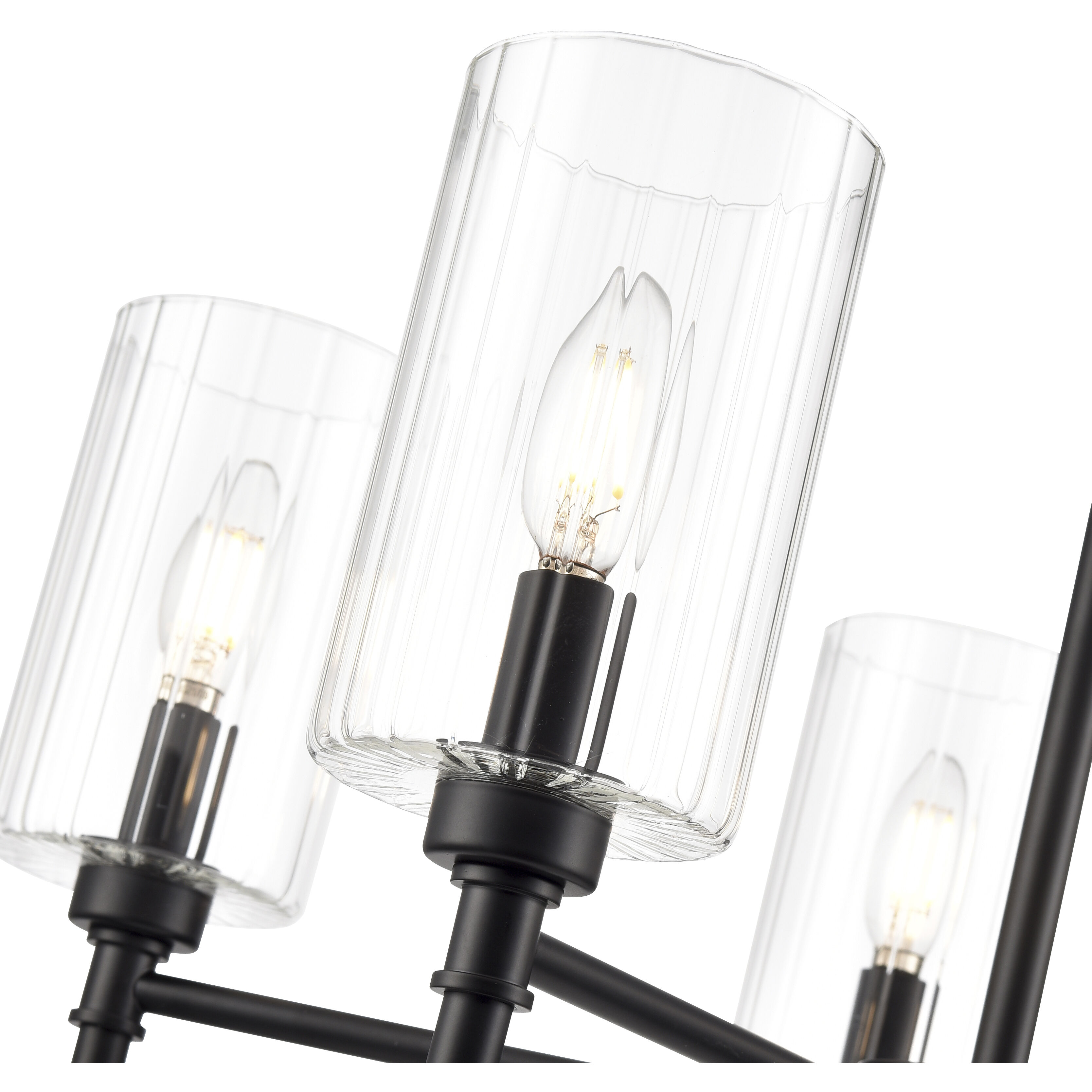 Chastine 5 Light 24 inch Matte Black Chandelier Ceiling Light