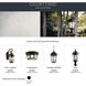 Courtyard 1 Light 18 inch Rubbed Bronze Outdoor Wall in A19, Medium