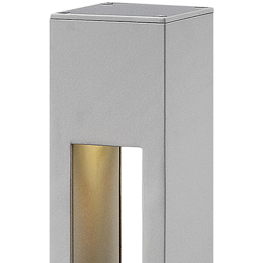 Atlantis 12v 8.00 watt Titanium Landscape Path Bollard, Square