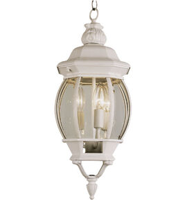 Parsons 3 Light 8 inch WHITE Outdoor Hanging Lantern