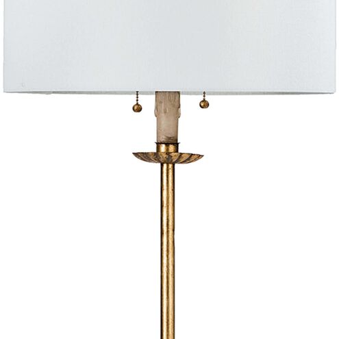 Clove Stem 62 inch 60.00 watt Antique Gold Leaf Floor Lamp Portable Light