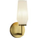 Krysta 1 Light 3.75 inch Brushed Gold Bath Wall Vanity Wall Light