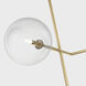 AERIN Linnea LED 26 inch Hand-Rubbed Antique Brass Entry Chandelier Ceiling Light