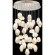 Natural Inspirations 36 Light 34 inch Gold Pendant Ceiling Light in Clear Quartz Studio Glass 4