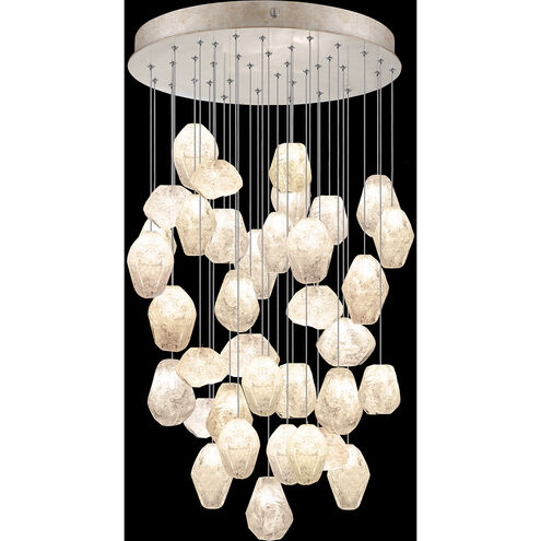 Natural Inspirations 36 Light 34 inch Gold Pendant Ceiling Light in Clear Quartz Studio Glass 4