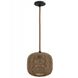 Malibu 1 Light 11 inch Natrual Hemp Rope Pendant Ceiling Light