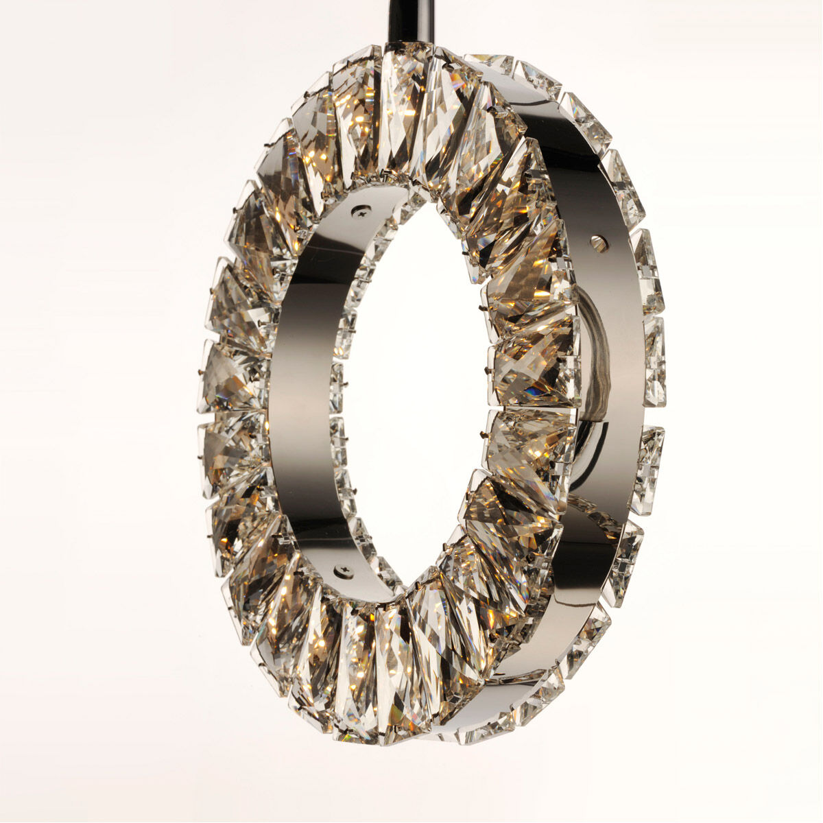 Charm LED 15.25 inch Polished Chrome Multi-Light Pendant Ceiling Light