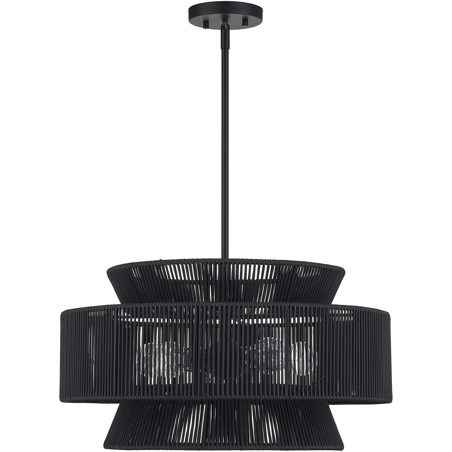 Florell 5 Light 22 inch Black Pendant Chandelier Ceiling Light