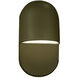 Ambiance Collection - Capsule LED 10 inch Matte Green Outdoor Wall Sconce, Form+Finish+Function