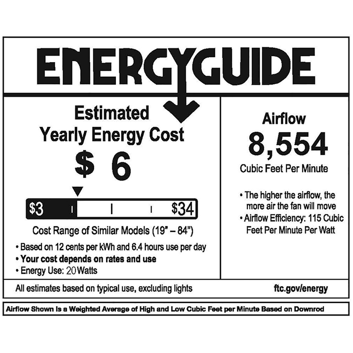 Swell 80 inch Graphite with Driftwood Blades Fan