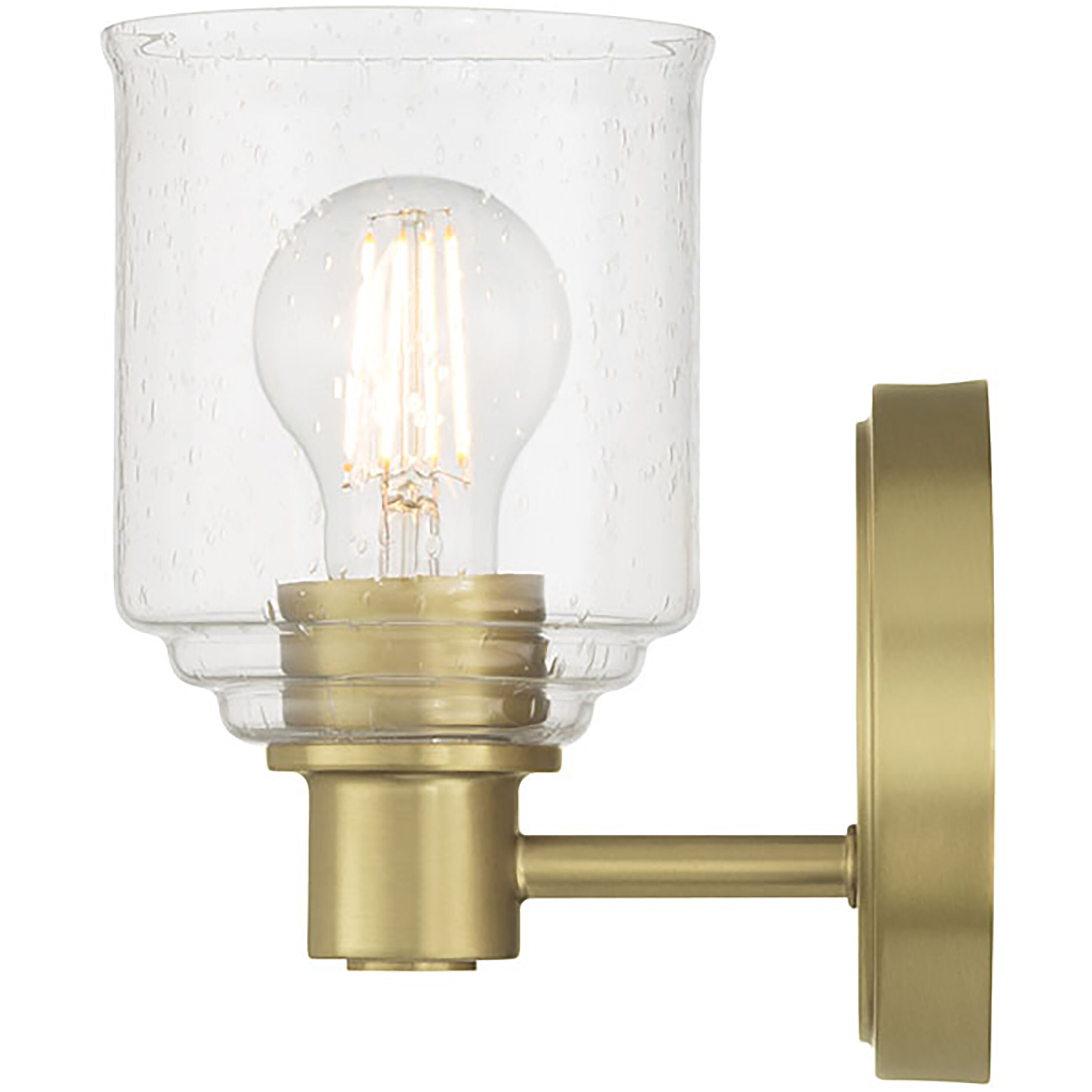 Vessair 1 Light 5 inch Vintage Brass Wall Sconce Wall Light