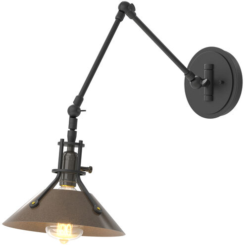 Henry 1 Light 9.2 inch Black and Ink Sconce Wall Light